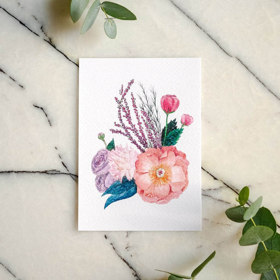 Kartpostal - Kendimize Çiçekler