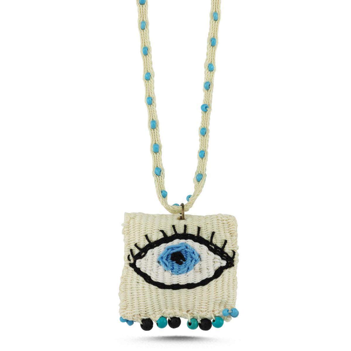 Evil Eye Muska Pillow Necklace